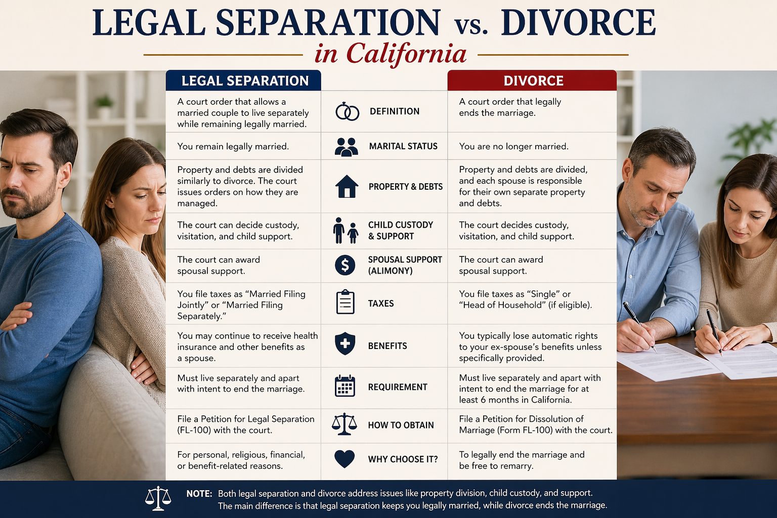 Legal Separation vs. Divorce in California Which is Right for Your Financial Future?