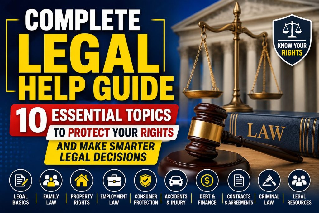 Complete Legal Help Guide 10 Essential Topics to Protect Your Rights and Make Smarter Legal Decisions