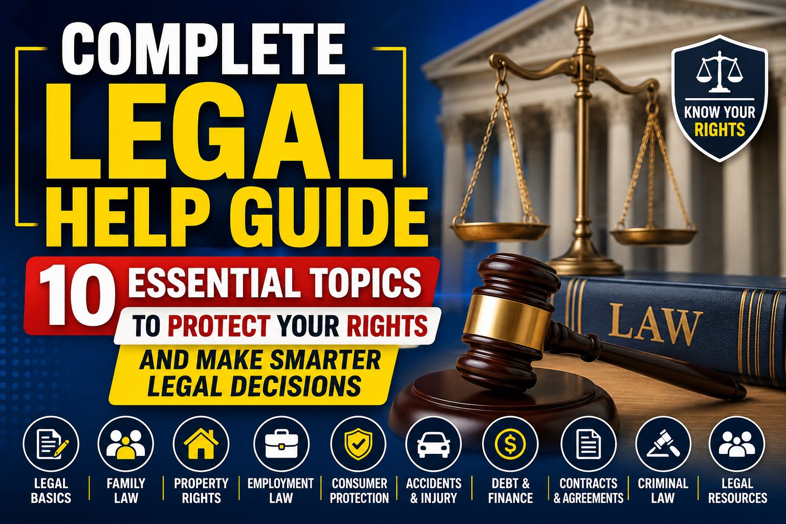 Complete Legal Help Guide 10 Essential Topics to Protect Your Rights and Make Smarter Legal Decisions