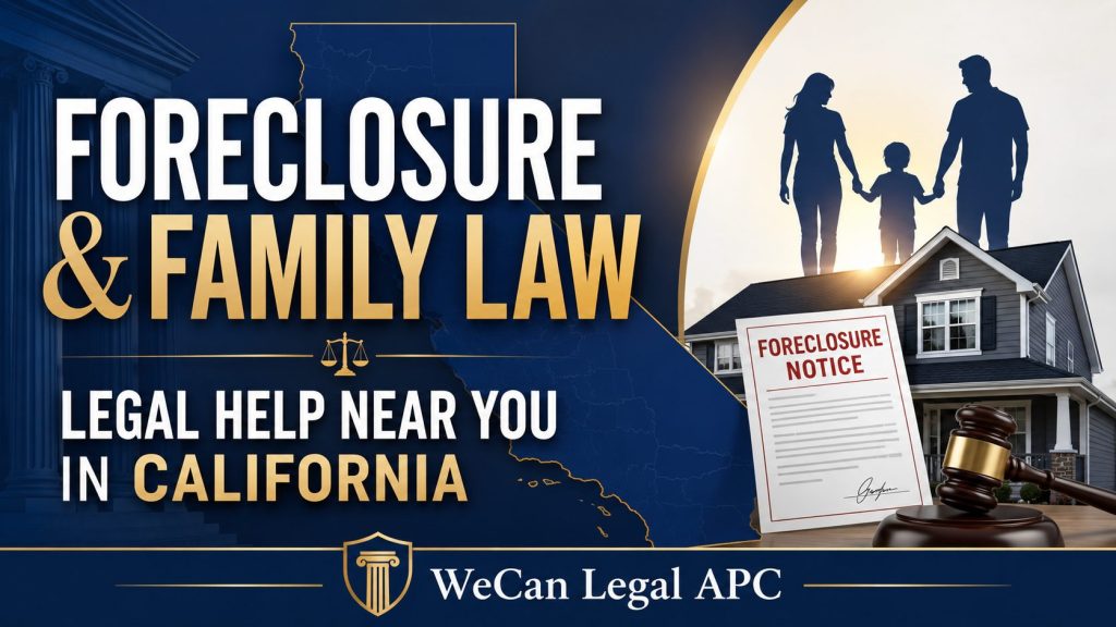 Foreclosure & Family Law Legal Help