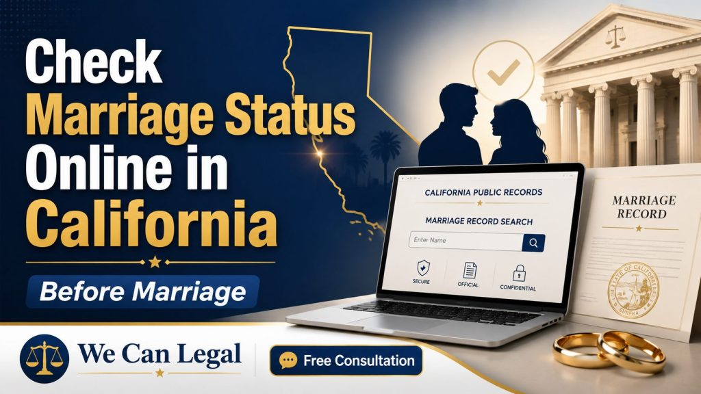 How to Check Marriage Status Online in California Before Marriage